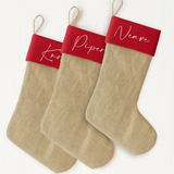 JUTE STOCKING - RED