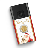SOLVENT DECAL - RING DOORBELL COVER - SANTA