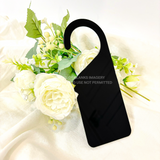 ACRYLIC - DOOR HANGER - BLACK