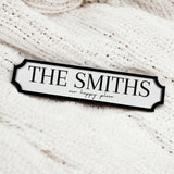 ACRYLIC - STREET SIGN WITH BLACK OVERLAY (35CM X 8CM)