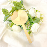 ACRYLIC - CAKE TOPPER - GOLD MIRROR