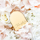 ACRYLIC - ENGRAVED - CHRISTMAS 2025 ARCH - GOLD