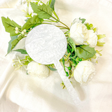 ACRYLIC - CAKE TOPPER - WHITE PEARL