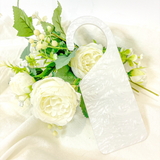 ACRYLIC - DOOR HANGER - WHITE PEARL