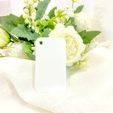 ACRYLIC - PHONE FOB - WHITE