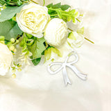 ACRYLIC - BOW - SILVER MIRROR