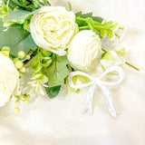 ACRYLIC - BOW - PEARL WHITE