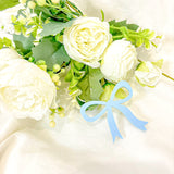 ACRYLIC - BOW - PASTEL BLUE