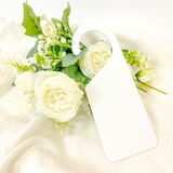 ACRYLIC - DOOR HANGER - WHITE