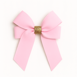 4'' HAIR BOW (GLITTERY CENTRE) - PINK x GOLD