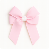 4'' HAIR BOW (GLITTERY CENTRE) - PINK x IRIDESCENT