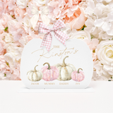 ACRYLIC - LARGE PUMPKIN WITH STAND - WHITE