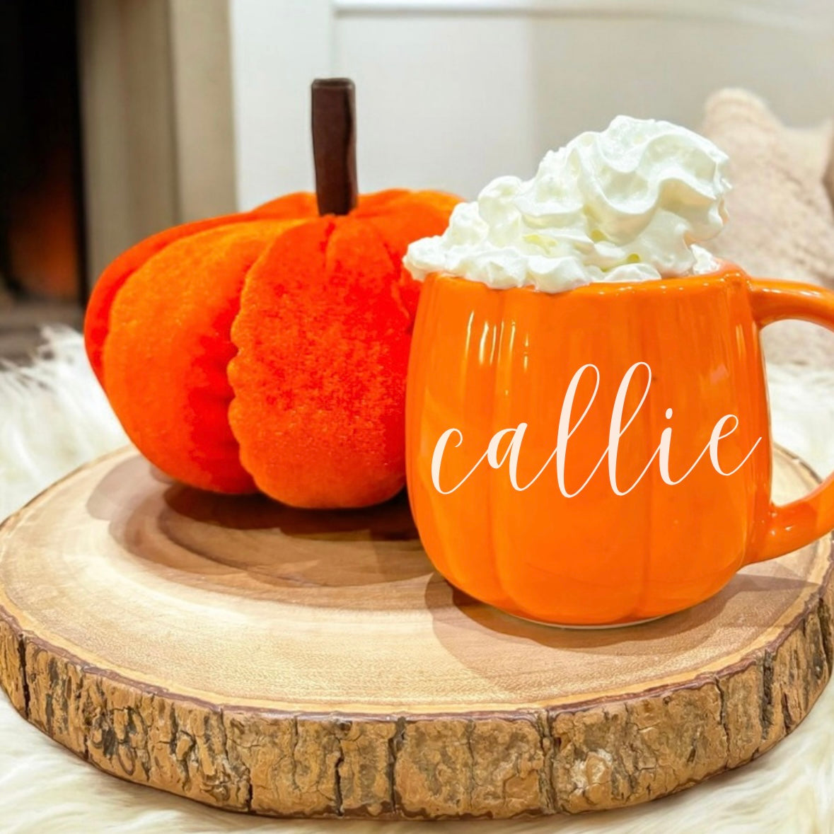 16CM VELVET PLUSH PUMPKIN