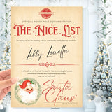 A4 NICE LIST - TRADITIONAL SANTA WREATH