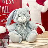 CHRISTMAS TEDDY BEAR - GREY