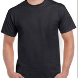 ADULTS UNISEX HEAVY COTTON T-SHIRT - BLACK