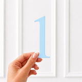 ACRYLIC NUMBER - TIMES NEW ROMAN - BABY BLUE