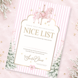 PRINTED RANGE - A4 NICE LIST CERTIFICATE - THE CAROUSEL HORSE