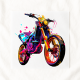 DTF TRANSFER - NEON COLLECTION - DIRT BIKE