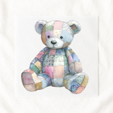 DTF TRANSFER - PATCHWORK COLLECTION - TEDDY BEAR