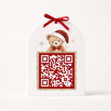 UV-DTF DECAL - SANTA TRACKER - QR CODE - LITTLE CHRISTMAS TEDDY