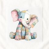 DTF TRANSFER - PATCHWORK COLLECTION - ELEPHANT