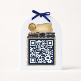 UV-DTF DECAL - SANTA TRACKER - QR CODE - NORTH POLE EXPRESS - NAVY