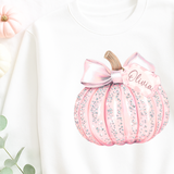 CUSTOM DTF TRANSFER - SPARKLY PUMPKIN - PINK