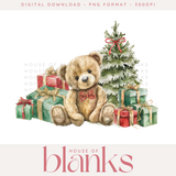 DIGITAL DOWNLOAD: TRADITIONAL BEAR WITH PRESENTS