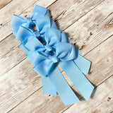 4’’ HAIR BOW - BLUE MIST