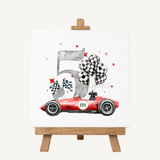 DTF TRANSFER - RED RACE CAR