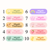 NAME LABELS - 45 DESIGN OPTIONS (IRON ON OR ADHESIVE)