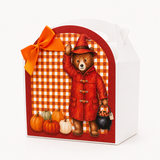 PRINTED RANGE - ARCH TREAT BOX TOPPER - AUTUMN BEAR