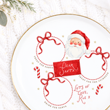 CUSTOM UV-DTF - SANTA SNACK PLATE