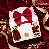 PRINTED RANGE - TREAT BOX TOPPER - MR & MRS CLAUS BEARS