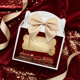 PRINTED RANGE - TREAT BOX TOPPER - NORTH POLE EXPRESS - DEEP RED