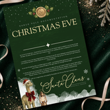 PRINTED RANGE - A4 CHRISTMAS EVE LETTER - THE LITTLE DINO