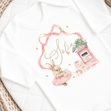 CUSTOM DTF TRANSFER: CHRISTMAS - FLOPSY BOW WREATH - PINK