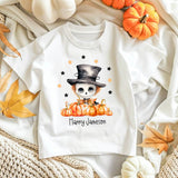 DTF TRANSFER - SKELETONS PUMPKIN PATCH