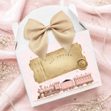 PRINTED RANGE - TREAT BOX TOPPER - NORTH POLE EXPRESS - PINK
