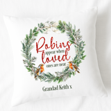 DTF TRANSFER - CHRISTMAS - ROBINS APPEAR WREATH (2 SIZES)