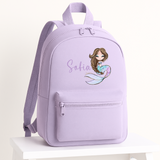DTF TRANSFER - BRUNETTE MERMAID (10CM) (BACKPACK)