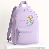DTF TRANSFER - BLONDE MERMAID  (10CM) (BACKPACK)