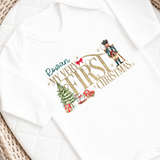 CUSTOM DTF TRANSFER: CHRISTMAS - 1ST CHRISTMAS NUTCRACKER - NAVY