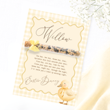 PRINTED RANGE - EASTER - BUNNY FOOD BACKING CARD - PACK OF 5 - THE LITTLE YELLOW CHICK