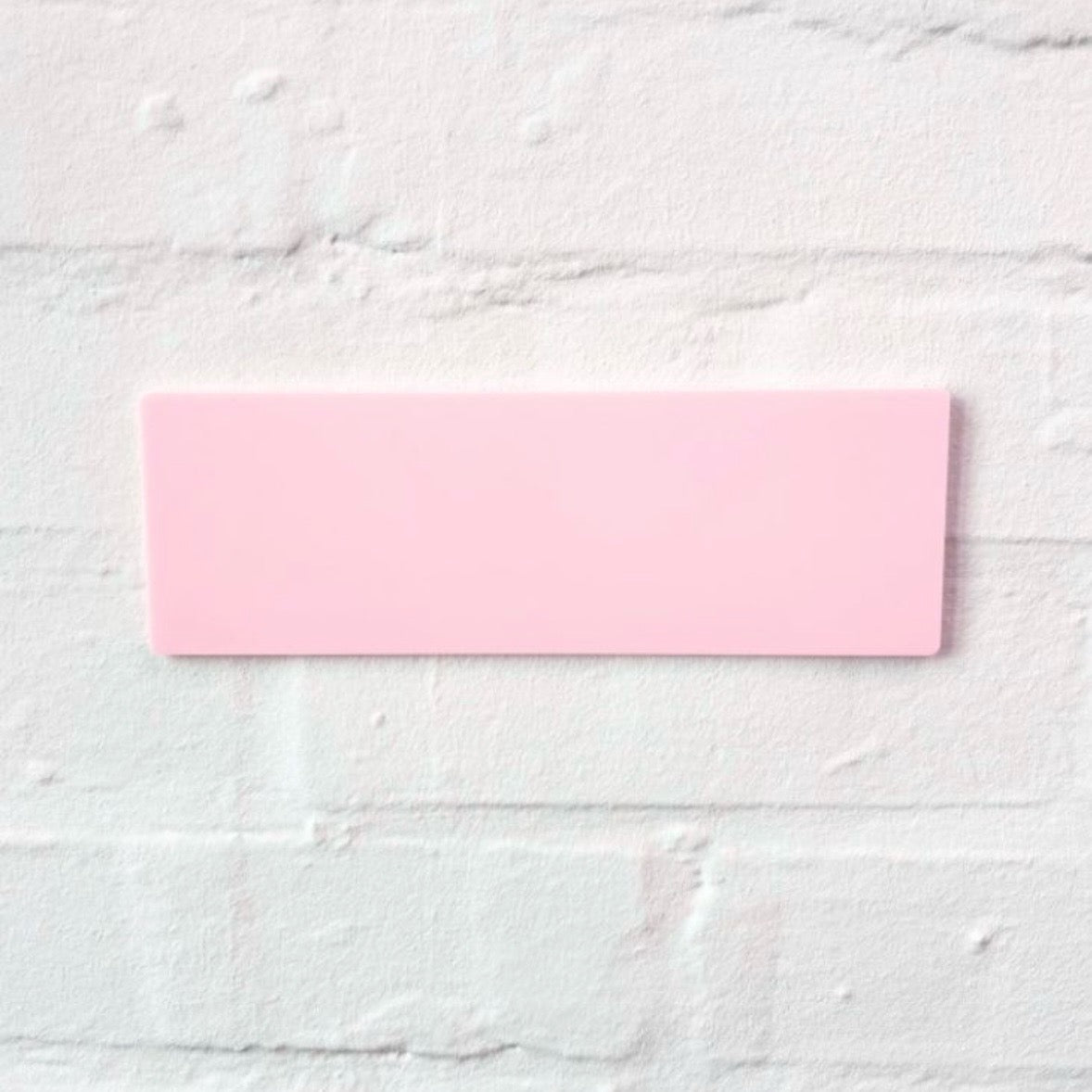 PINK RECTANGLE ACRYLIC PLAQUE