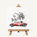 DTF TRANSFER - RED RACE CAR