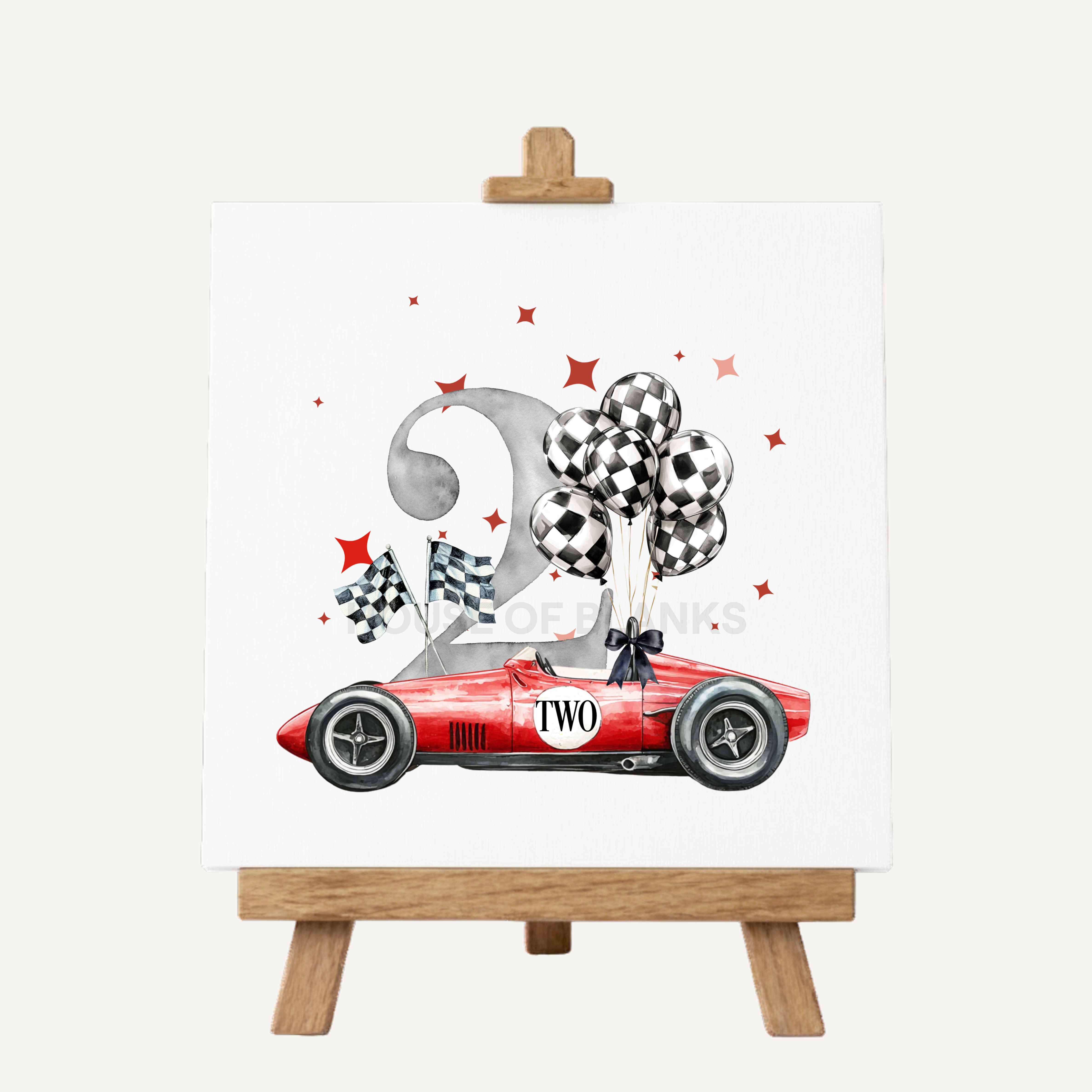 DTF TRANSFER - RED RACE CAR