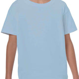 CHILDRENS UNISEX HEAVY COTTON T-SHIRT - LIGHT BLUE