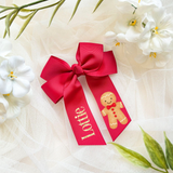 DTF TRANSFER - PACK OF 3 - FOR BOWS - GINGERBREAD MAN